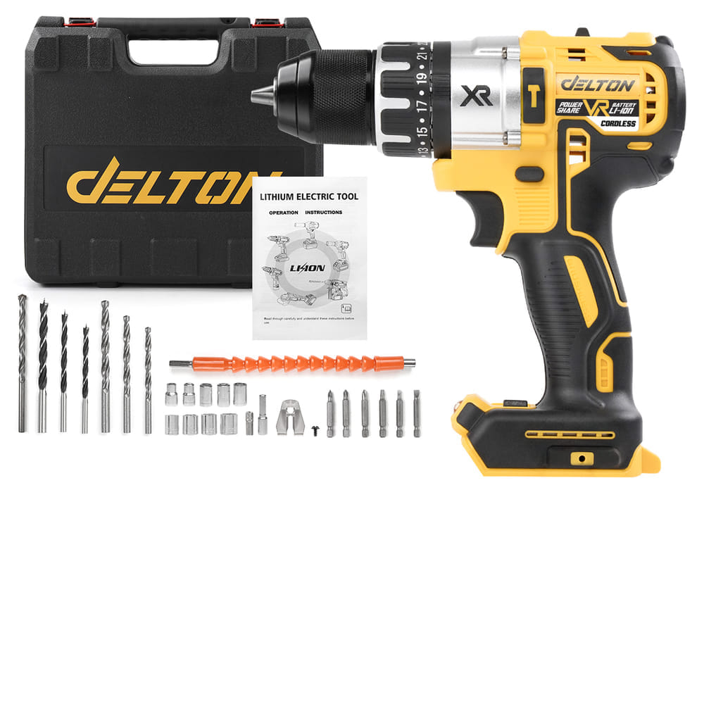 สว่านไร้สาย (เฉพาะเครื่องเปล่า) DELTON รุ่น DXR-99P VR-SERIES 20V